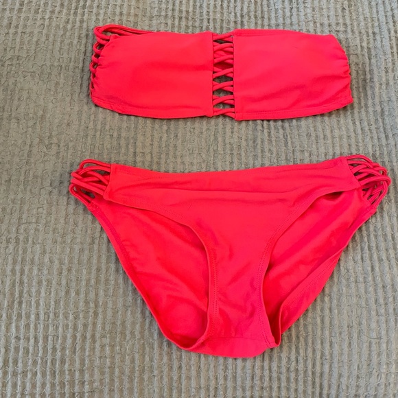 Xhilaration Swim Neon Pink Bikini Poshmark